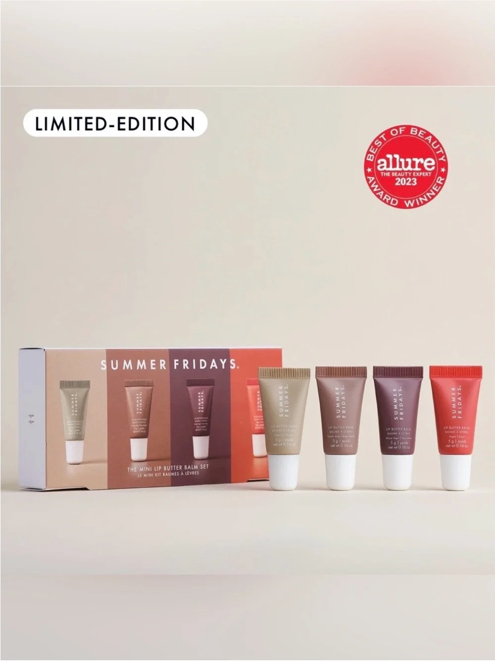 SUMMER FRIDAYS The Mini Lip Butter Balm 4 pack set